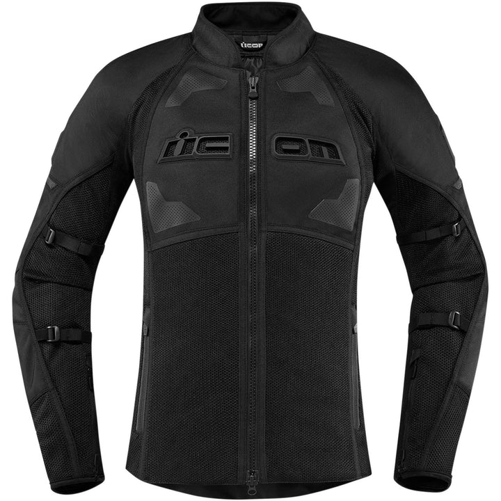 ICON Motorcycle Women's Contra2 Jacket Stealth - Front View