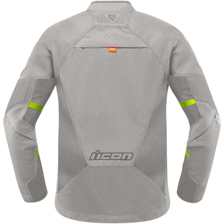 ICON Motorcycle Women's Mesh AF Jacket Gray - Rear View