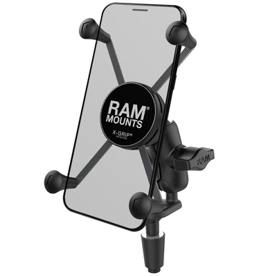 RAM X-Grip Large Phone Mount with Motorcycle Fork Stem Base