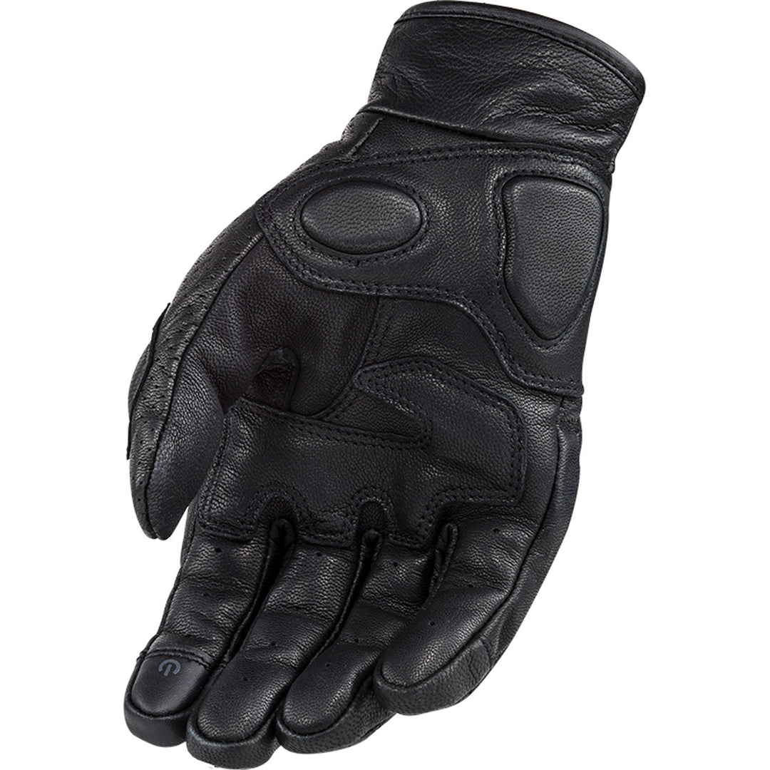 LS2 Helmets Rust Men's Motorcycle Glove Black - Palm View