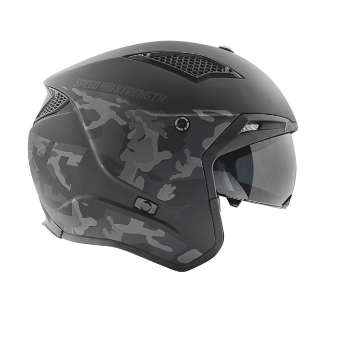 Speed and Strength SS2400 Call 2 Arm Black Camo Motorcycle Helmet