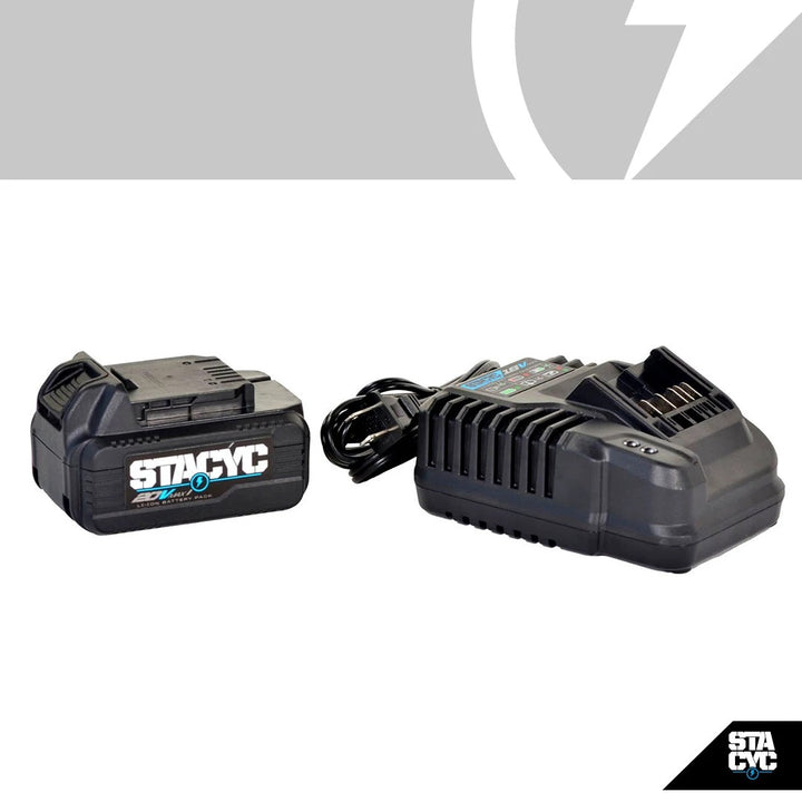 Stacyc Electric Bikes Stacyc 16EDRIVE Brushless - Display View of Battery and Charger