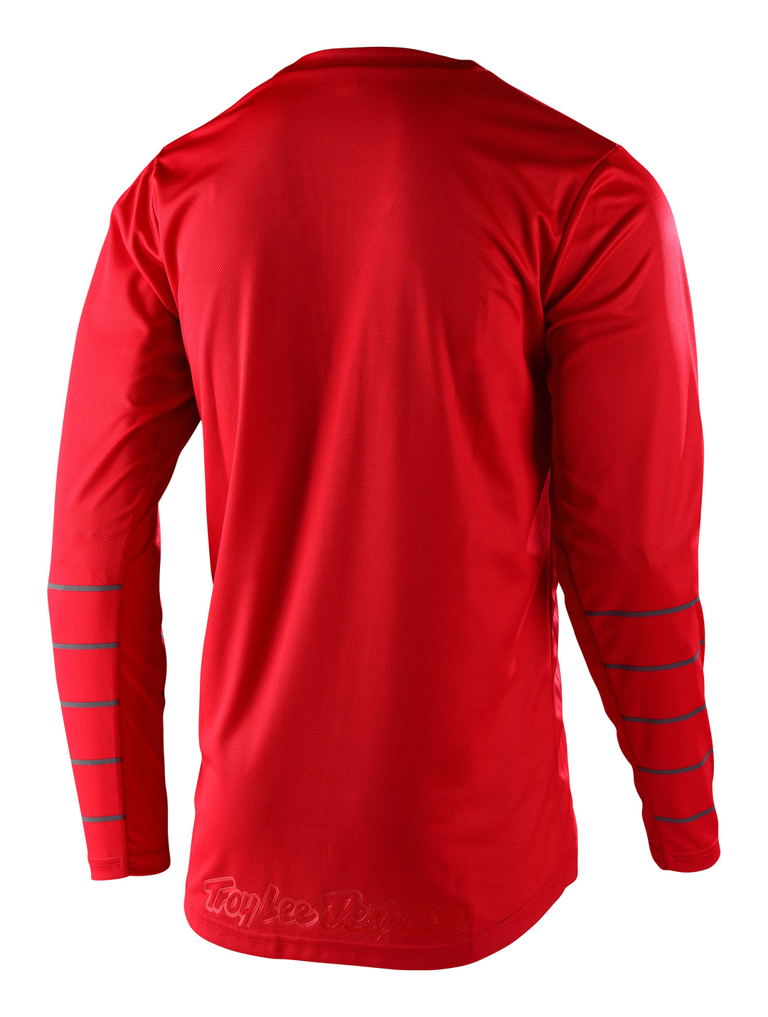 Troy Lee Designs GP Pinstripe Jersey Red/Gray - Rear View