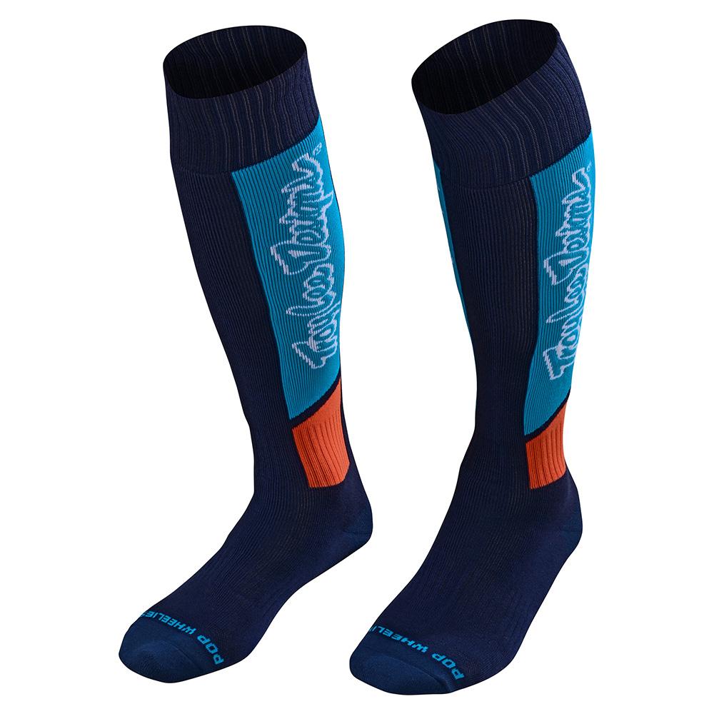 Troy Lee Designs Youth GP MX Thick Sock Vox Navy - Front Side View