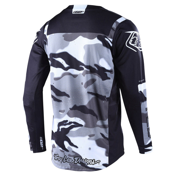 Troy Lee Designs GP Jersey Brazen Camo Gray - Rear View