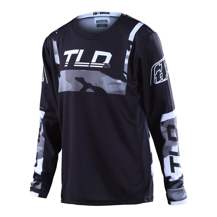 Troy Lee Designs Youth GP Jersey Brazen Camo Gray - Front View