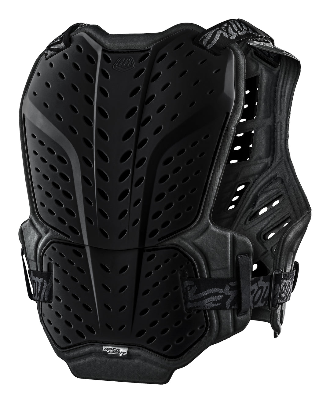 Troy Lee Designs Youth RockFight Chest Protector Black - Rear Side View