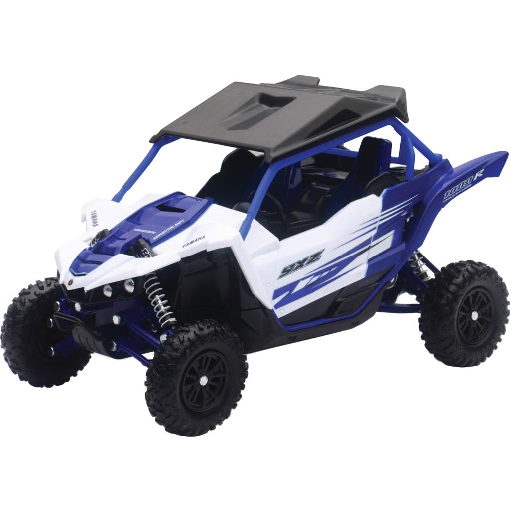 New-Ray Toys Nr Yamaha Yxz 1000R Blue Utv - Front Side View of Replica