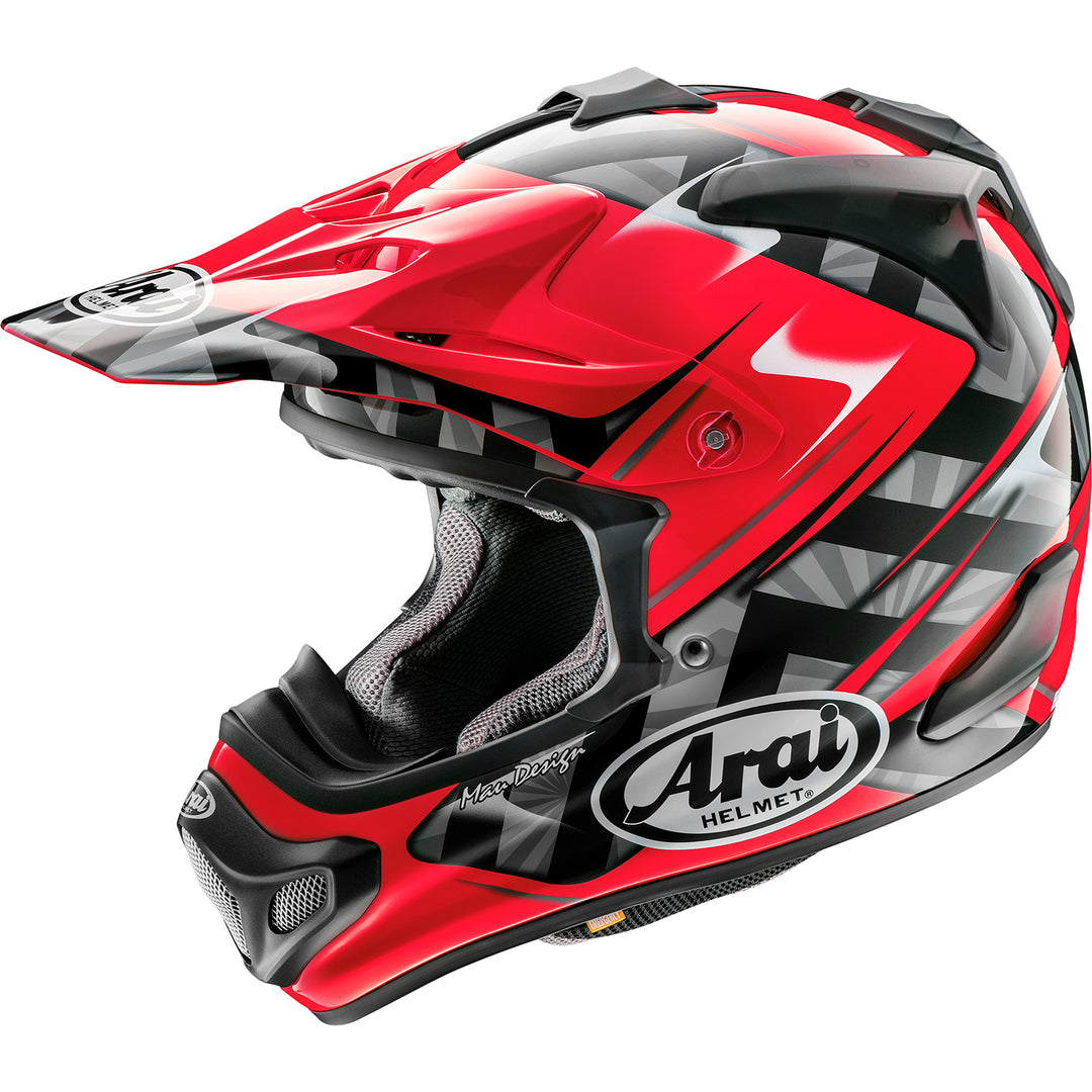 Arai VX-Pro4 Scoop Helmet Red - Side View