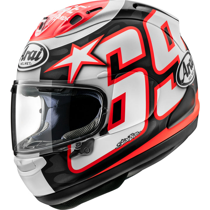 Arai Corsair-X Nicky Reset Helmet Frost - Front Side View