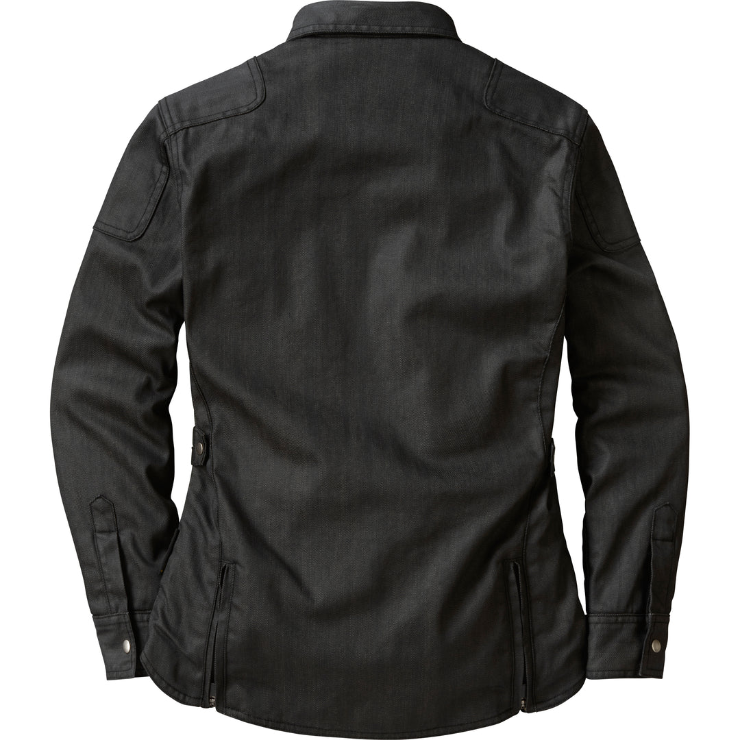 SCORPION EXO Covert Women's Wax Riding Shirt Black - Rear View