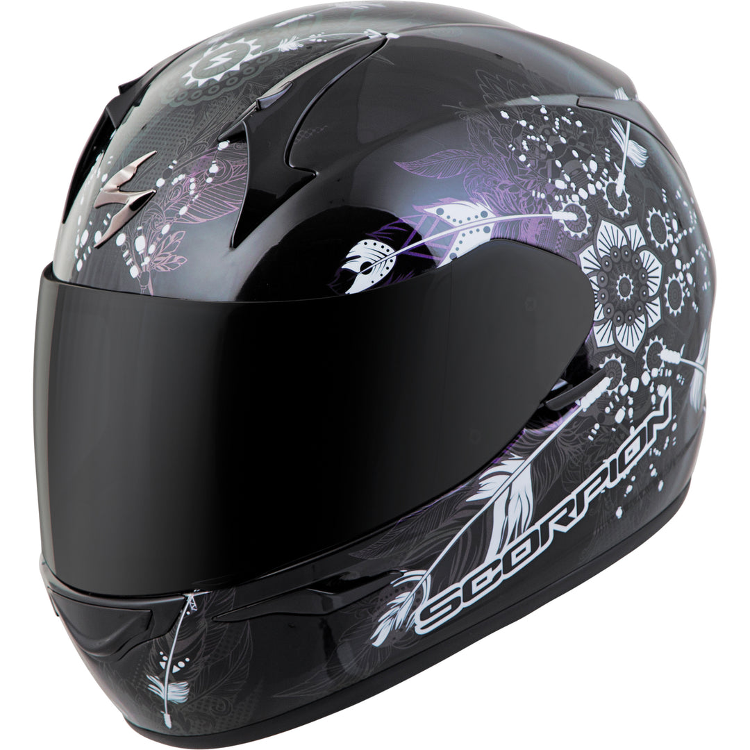 SCORPION EXO EXO-R320 Dream Helmet Black - Front Side View