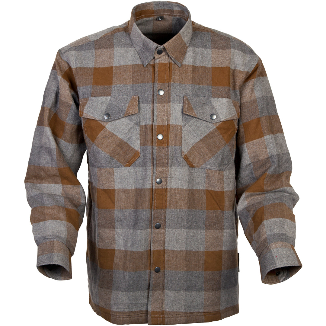 SCORPION EXO Covert Moto Flannel Tan/Brown - Front View