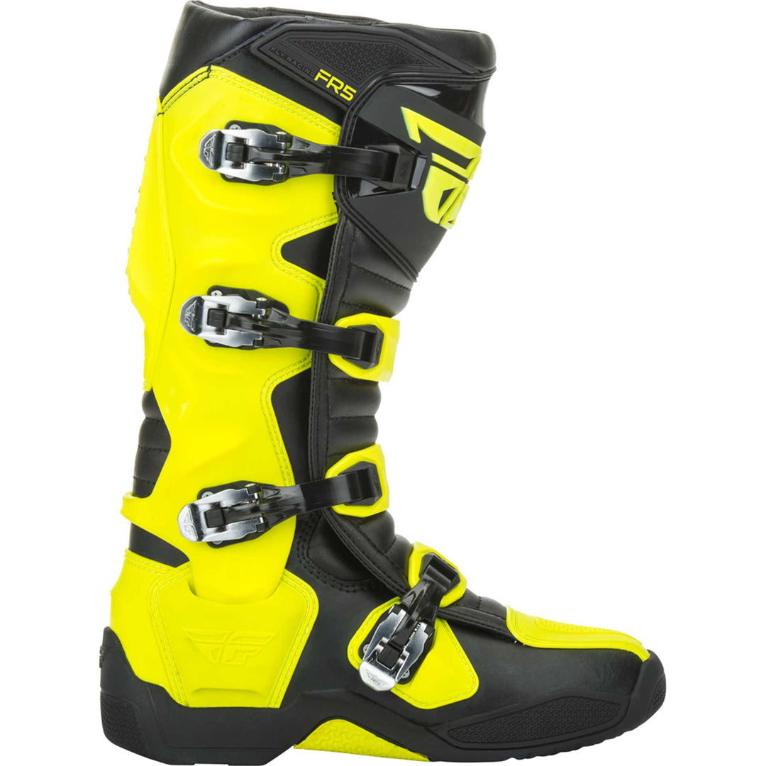 Fly Racing FR5 Boots Hi-Vis - Outer Side View