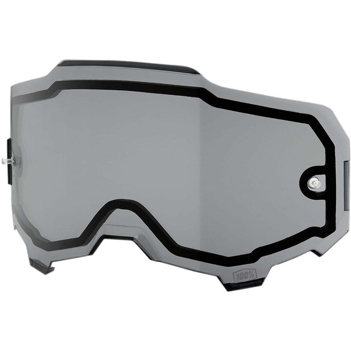 100% Armega Dual Pane Replacement Lens Smoke - Front Side View