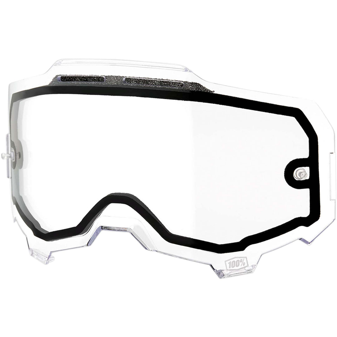 100% Armega Dual Pane Vented Replacement Lens Clear - Front Side View