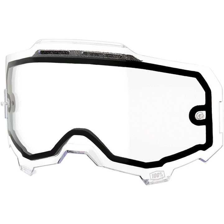 100% Armega Dual Pane Vented Replacement Lens Clear - Front Side View