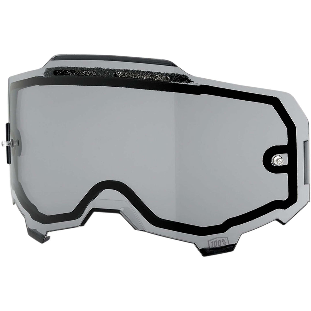 100% Armega Dual Pane Vented Replacement Lens Smoke - Front Side View