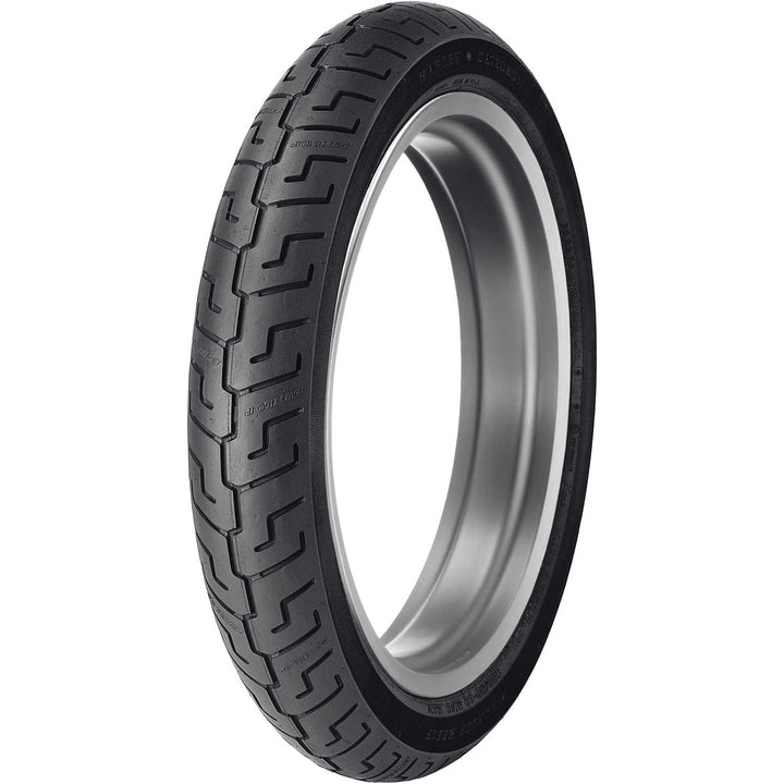 Dunlop K591 Tire Front - Angled Side View