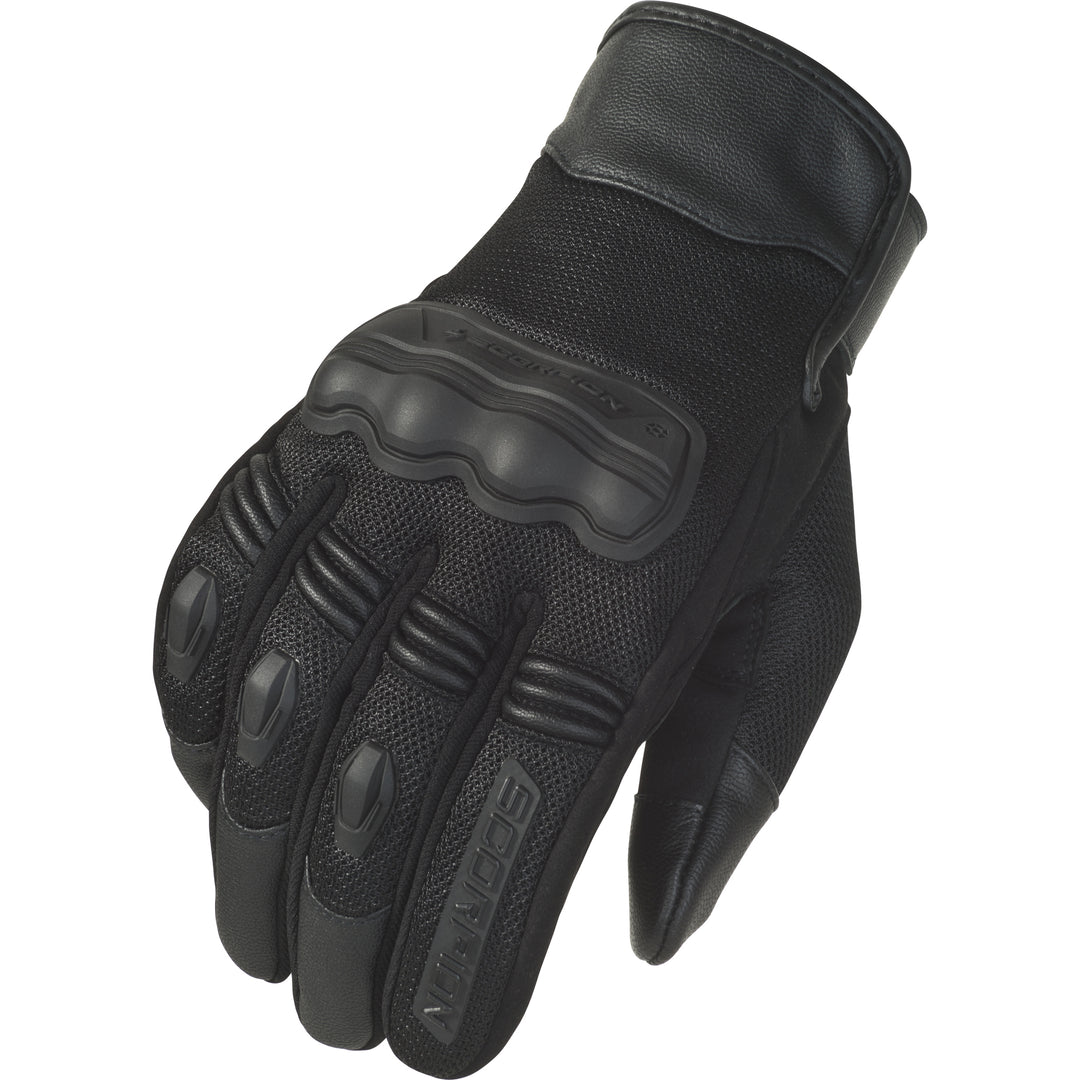 SCORPION EXO Divergent Gloves Black - Back of Hand View