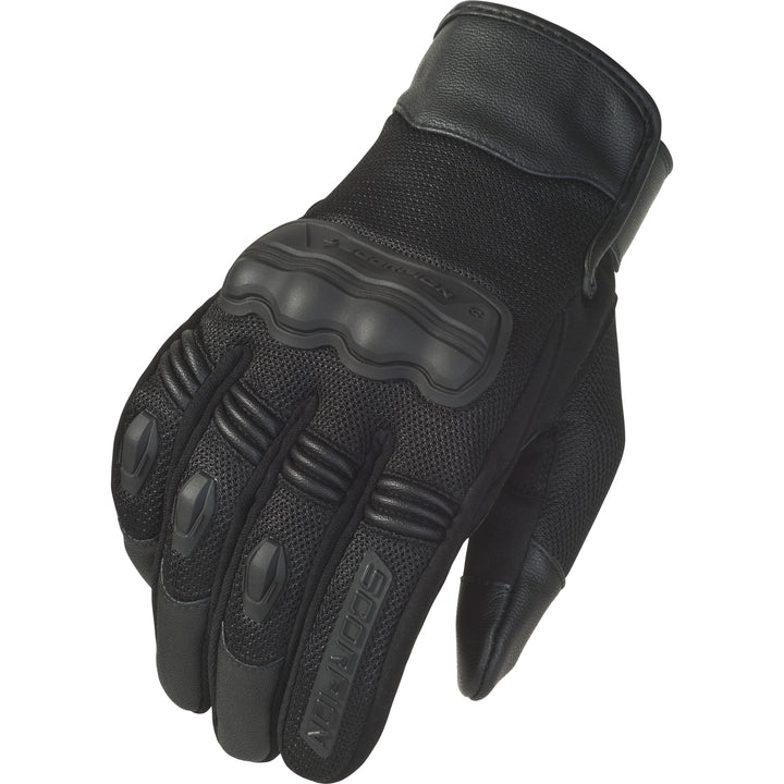 SCORPION EXO Divergent Gloves Black - Back of Hand View