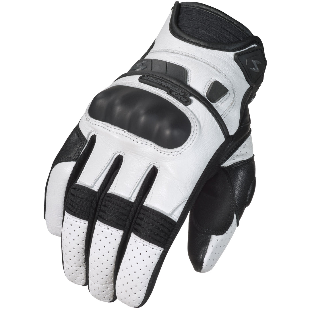 SCORPION EXO Women's Klaw II Gloves White - Back of Hand View