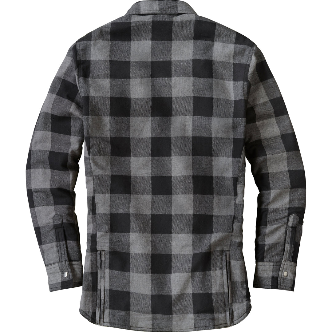 SCORPION EXO Covert Women's Flannel Black/Grey - Rear View