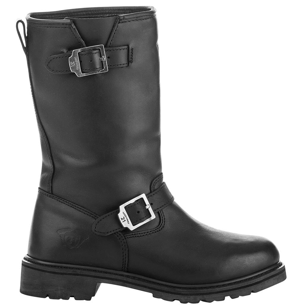 Highway 21 Primary Engineer Boot Black - Outer Side View