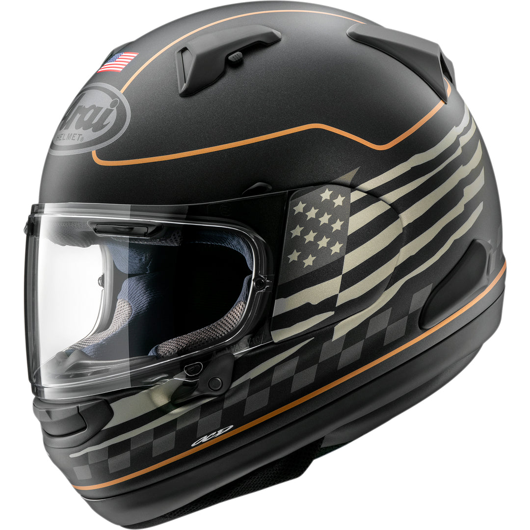Arai Signet-X US Flag Helmet Black Frost - Side View