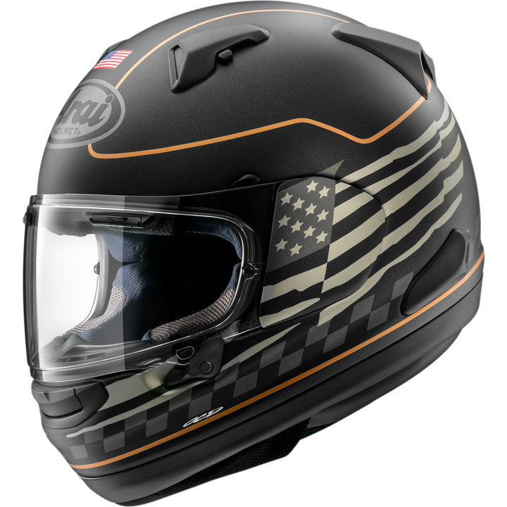 Arai Signet-X US Flag Helmet Black Frost - Side View