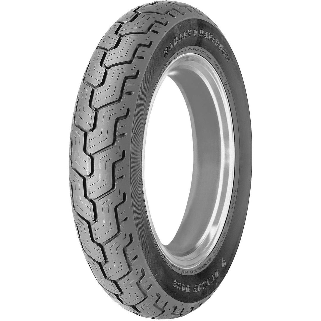 Dunlop D402 Tire Rear - Angled Side View