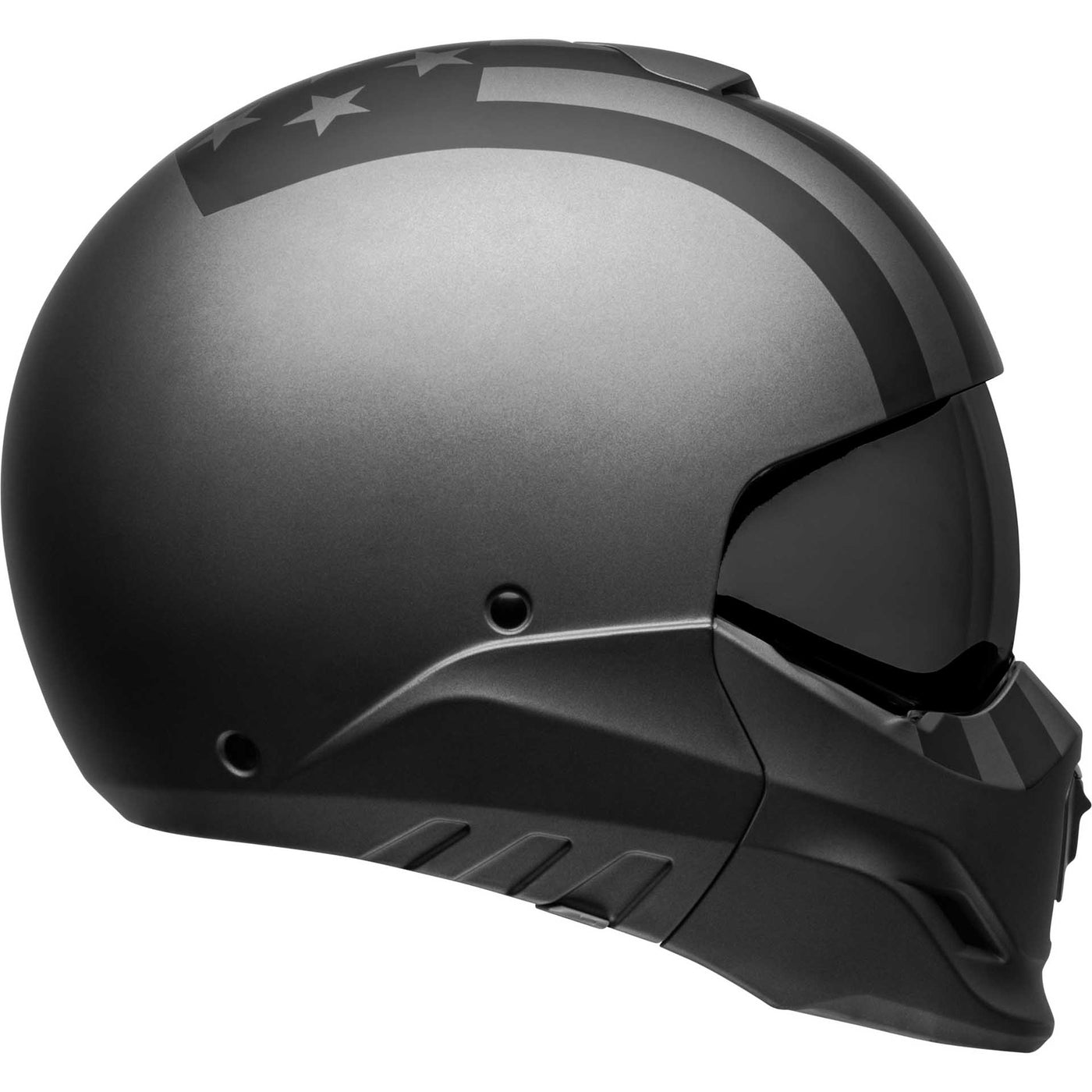 Bell Broozer Motorcycle Full Face Helmet Free Ride Matte Gray/Black
