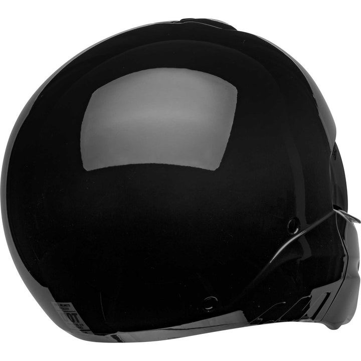 Bell Broozer Motorcycle Full Face Helmet Gloss Black - Rear Right Side View