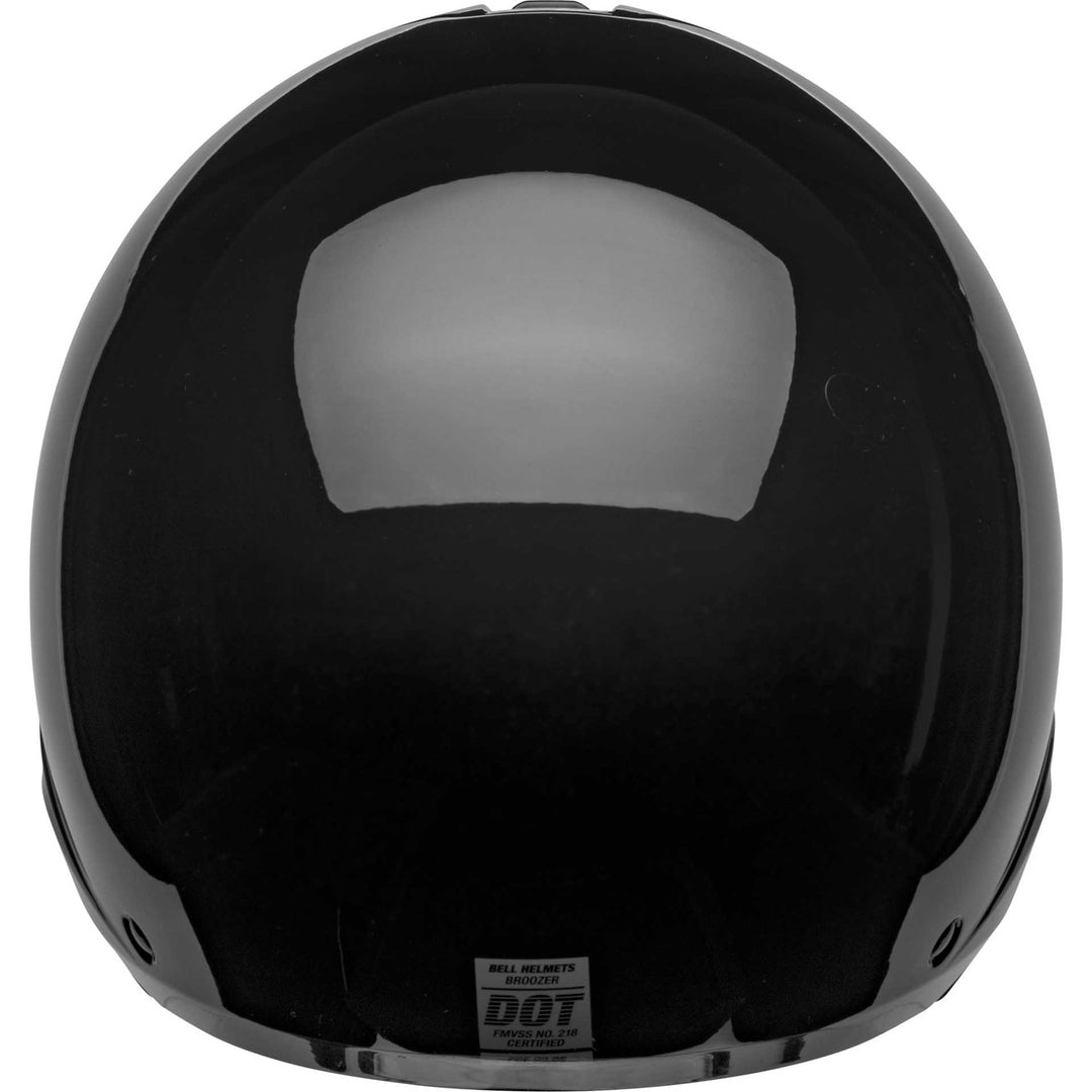 Bell Broozer Motorcycle Full Face Helmet Gloss Black - Rear View