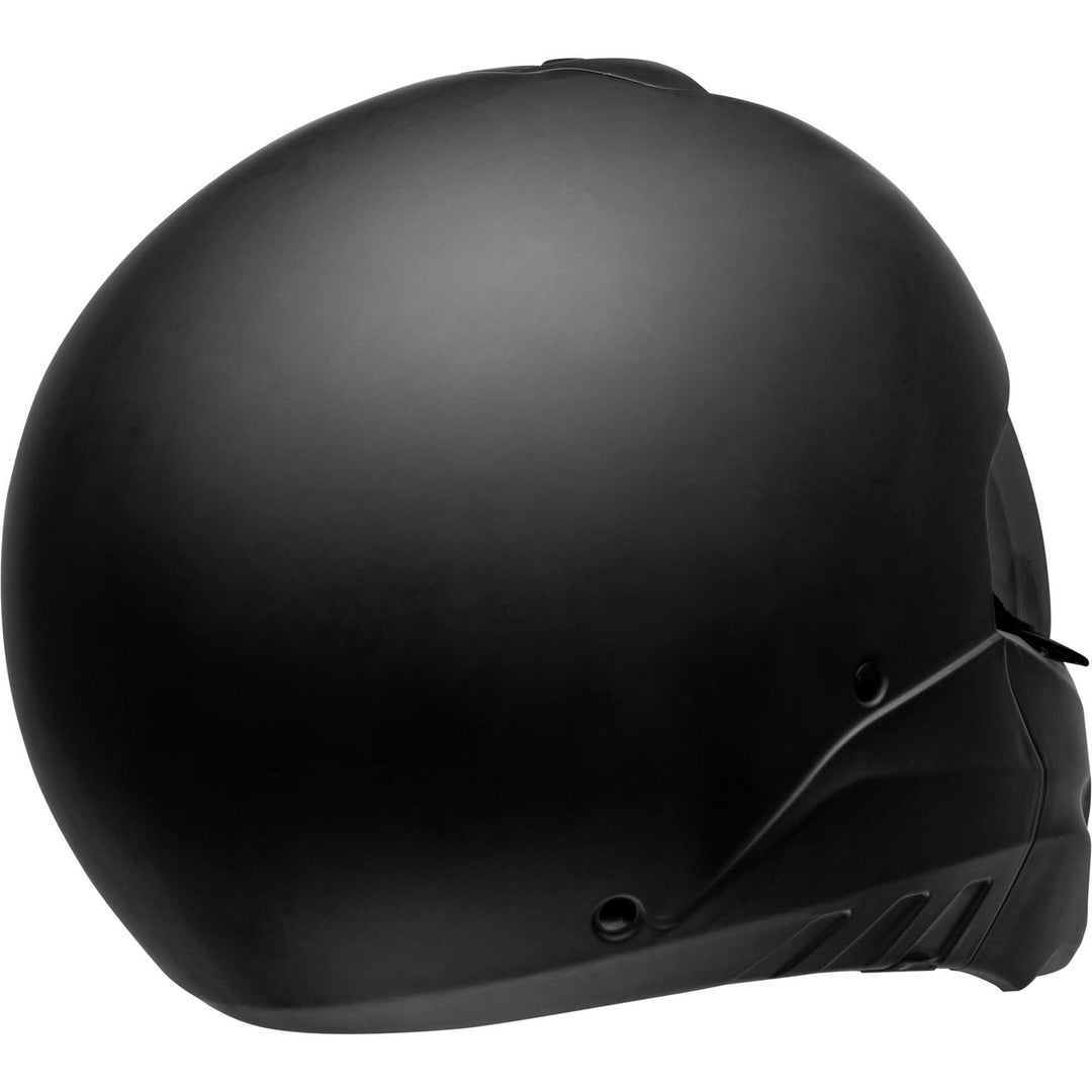 Bell Broozer Motorcycle Full Face Helmet Matte Black - Rear Right Side View