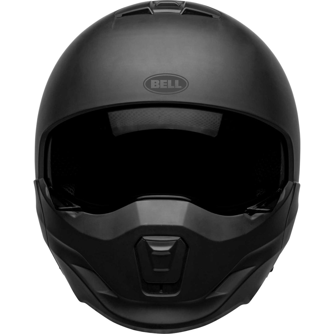 Bell Broozer Motorcycle Full Face Helmet Matte Black - Front View
