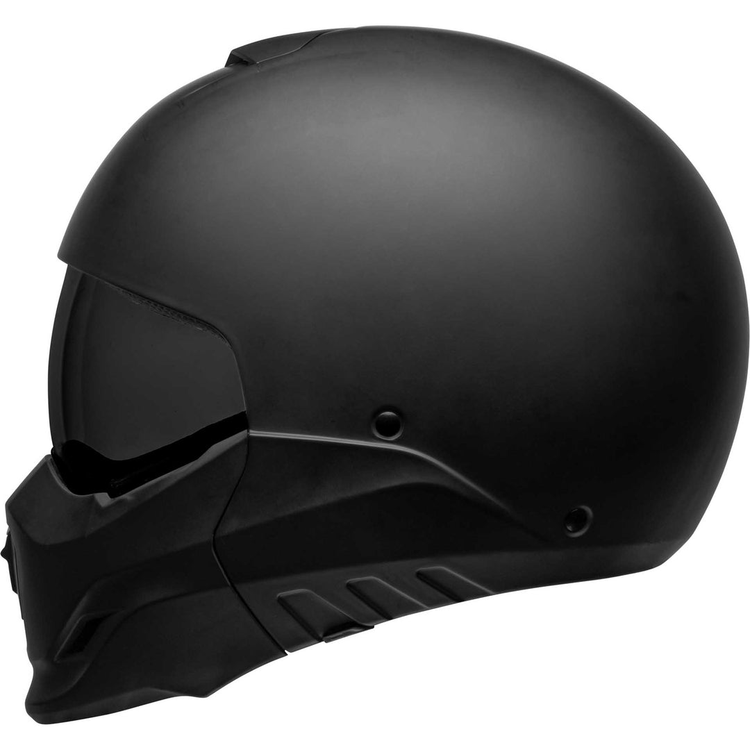 Bell Broozer Motorcycle Full Face Helmet Matte Black - Left Side View