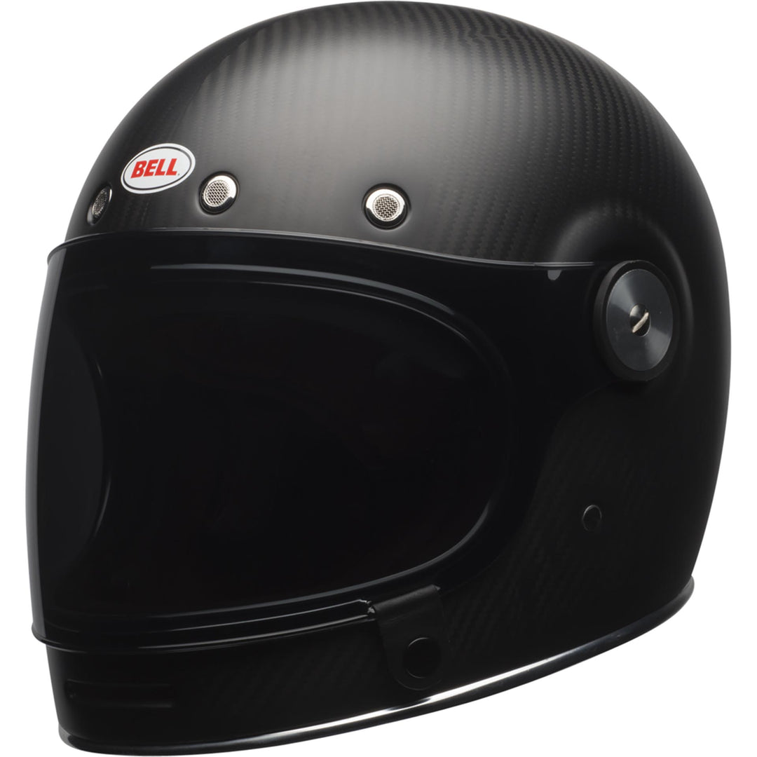 Bell Bullitt Carbon Motorcycle Full Face Helmet Matte Carbon - Front Left Side View