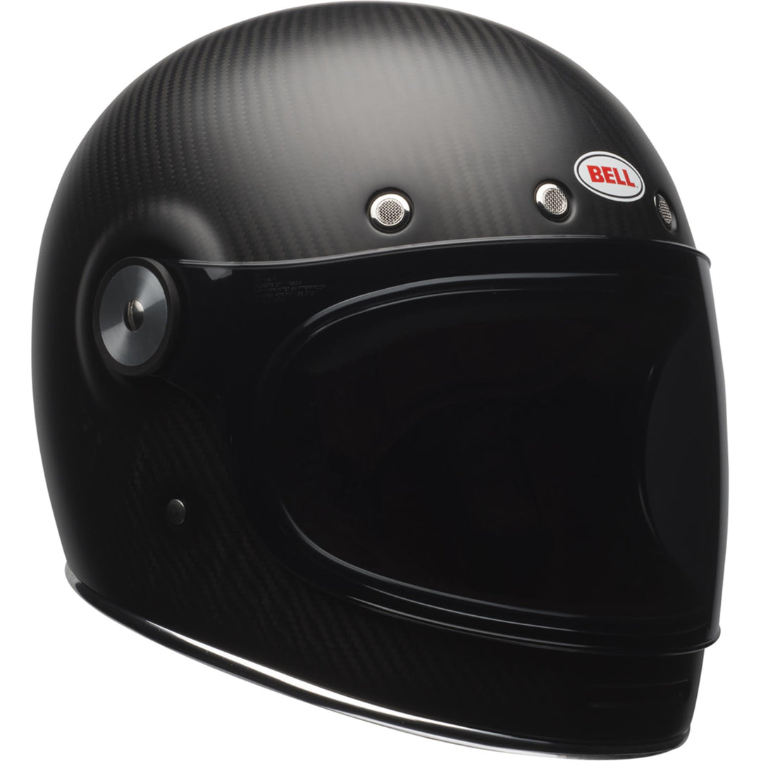 Bell Bullitt Carbon Motorcycle Full Face Helmet Matte Carbon - Front Right Side View