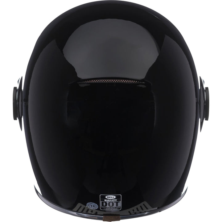 Bell Bullitt Motorcycle Full Face Helmet Gloss Black - Rear View