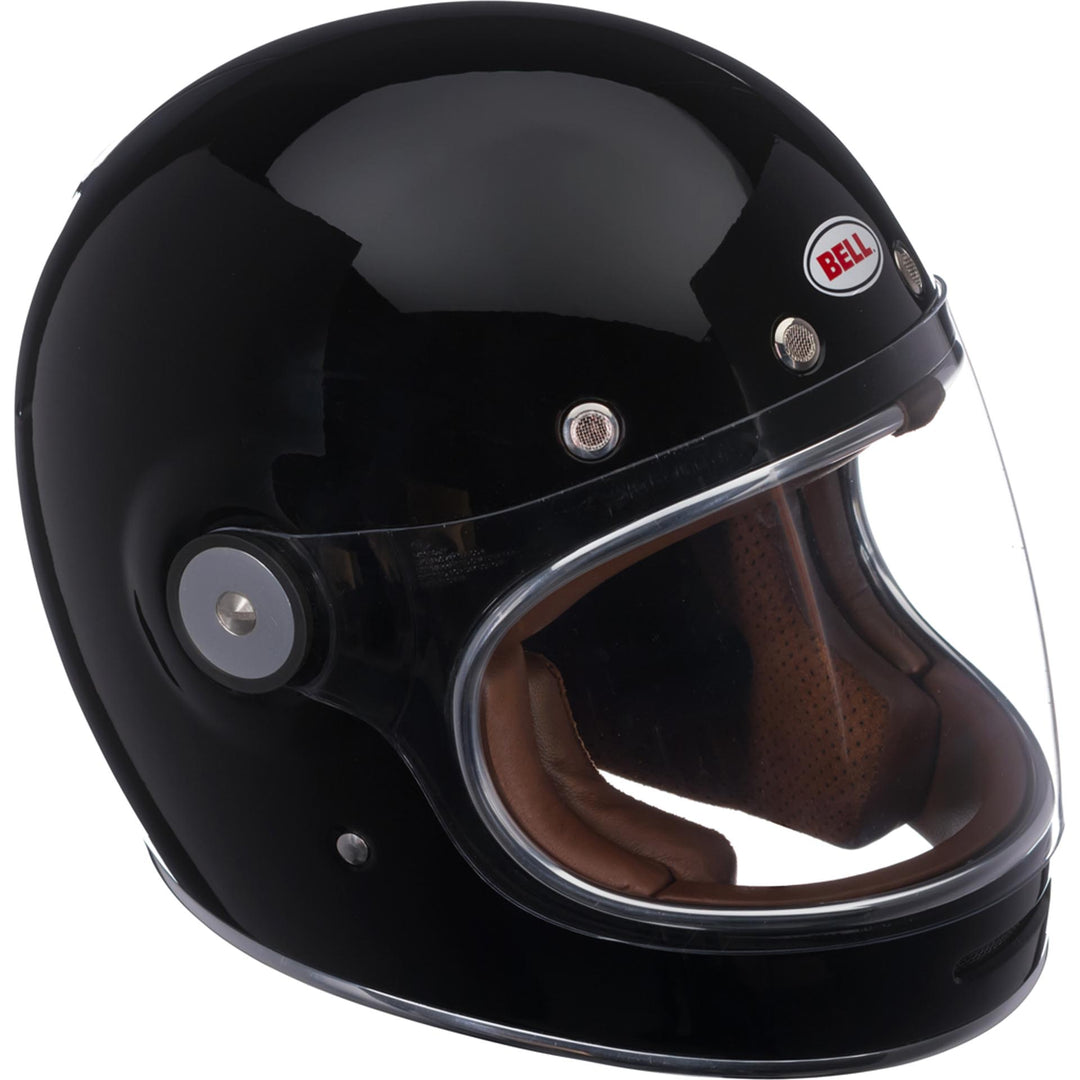 Bell Bullitt Motorcycle Full Face Helmet Gloss Black - Front Right Side View