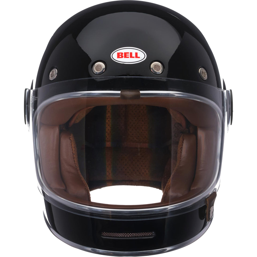 Bell Bullitt Motorcycle Full Face Helmet Gloss Black - Front View