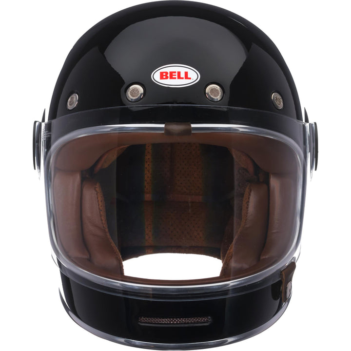 Bell Bullitt Motorcycle Full Face Helmet Gloss Black - Front View