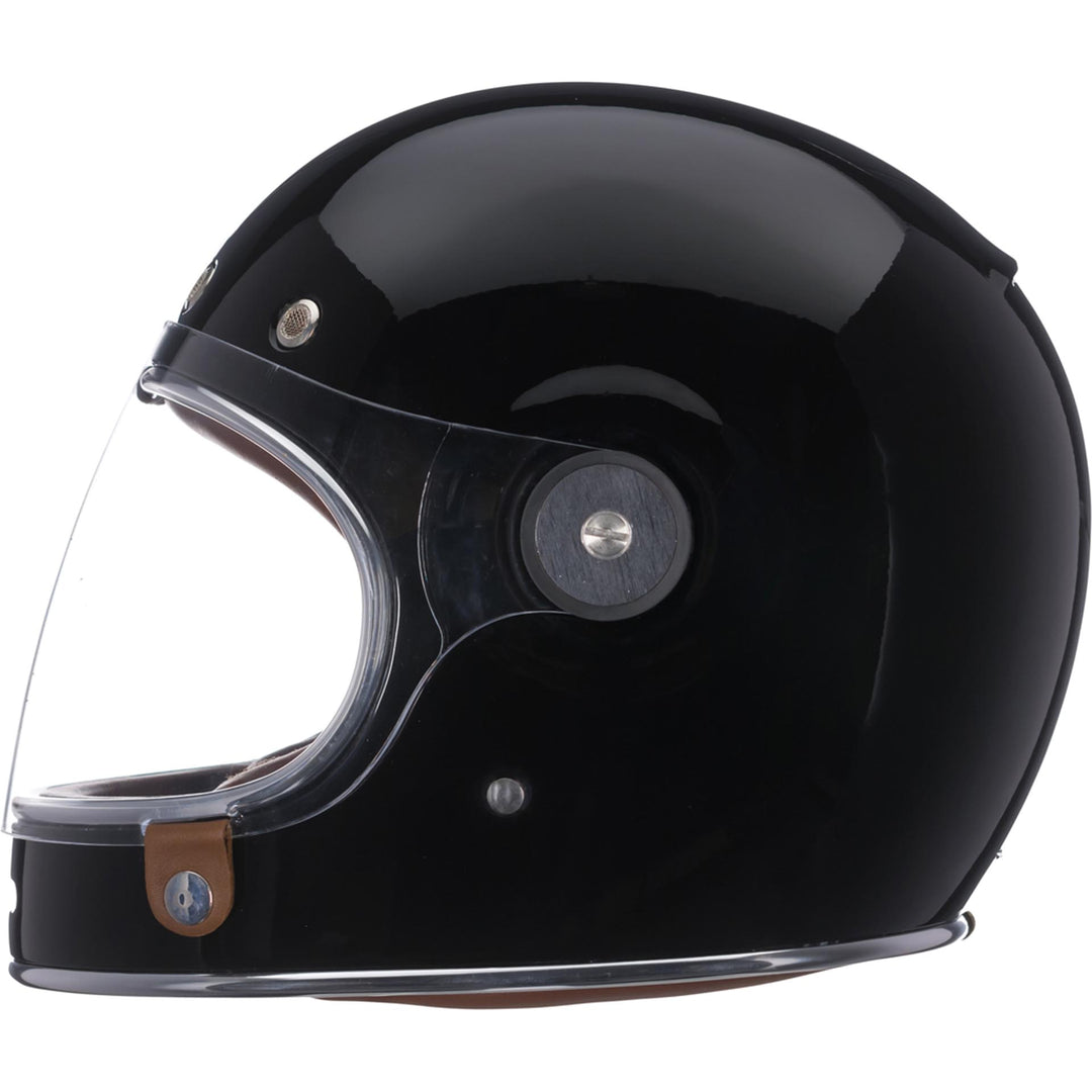 Bell Bullitt Motorcycle Full Face Helmet Gloss Black - Left Side View