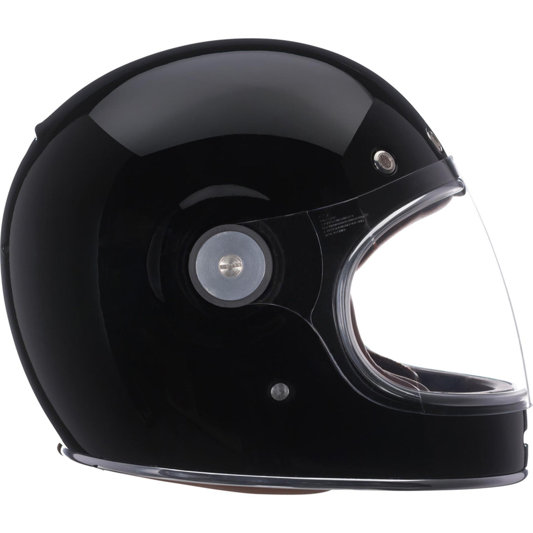 Bell Bullitt Motorcycle Full Face Helmet Gloss Black - Right Side View