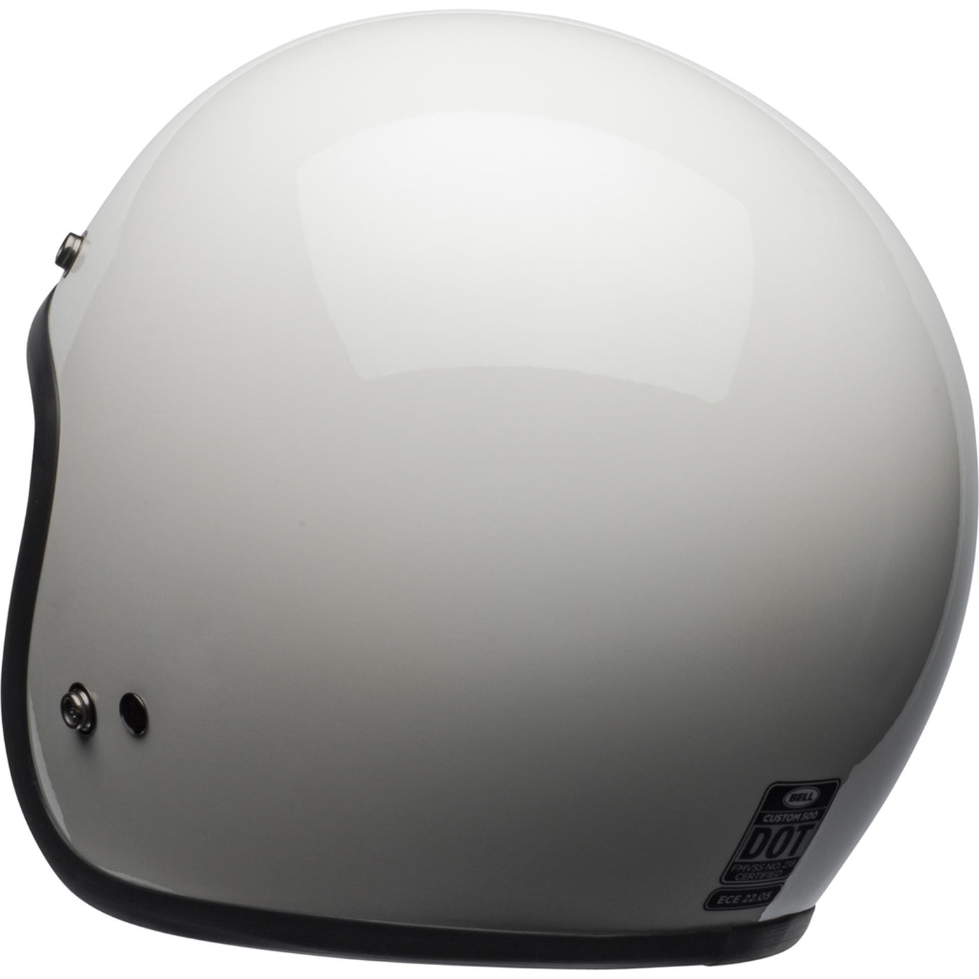 Bell Custom 500 Motorcycle Open Face and 3/4 Helmet Gloss Vintage White
