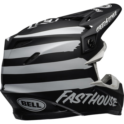 Bell Moto-9 MIPS Motorcycle Off Road Helmet Fasthouse Signia Matte Black/White