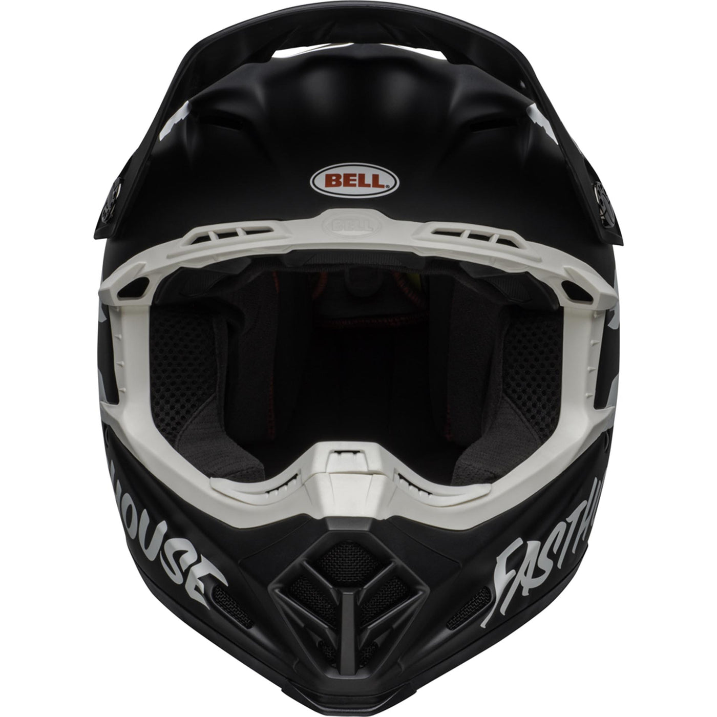 Bell Moto-9 MIPS Motorcycle Off Road Helmet Fasthouse Signia Matte Black/White