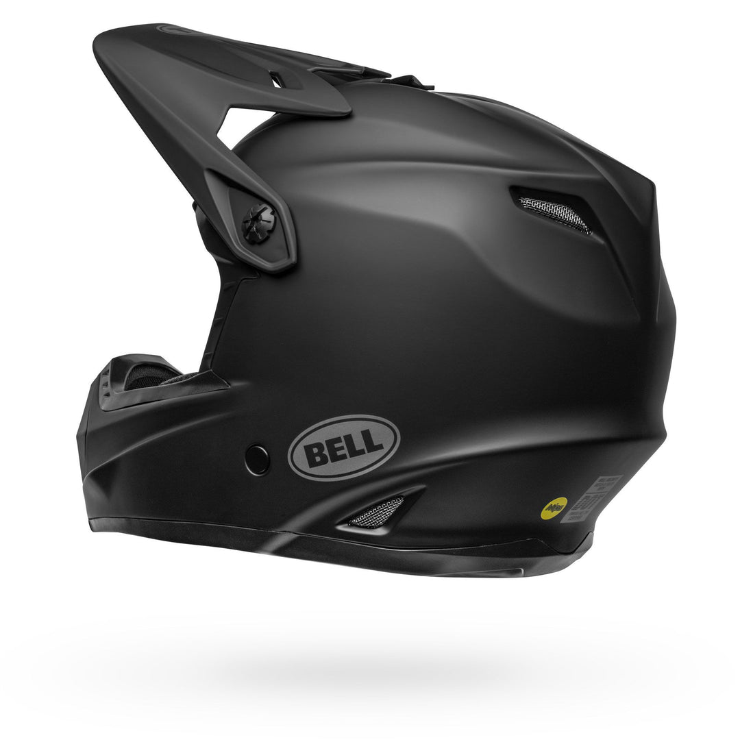 Bell Moto-9 Youth MIPS Off Road Helmet Matte Black - Rear Left Side View