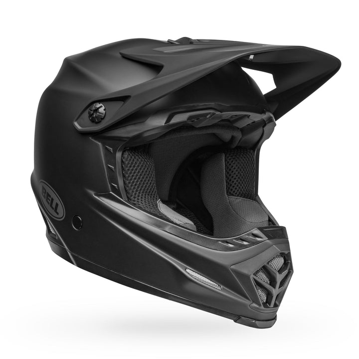 Bell Moto-9 Youth MIPS Off Road Helmet Matte Black - Front Right Side View